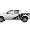 Eagle flag shredded side decals graphics compatible with Nissan Frontier 2005-2021