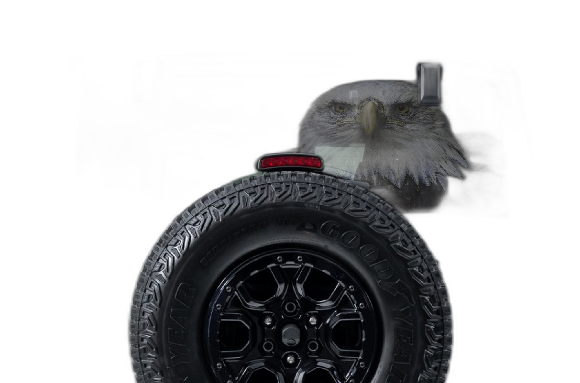 Eagle Head Perforated Rear Window Decal Graphics for Ford Bronco