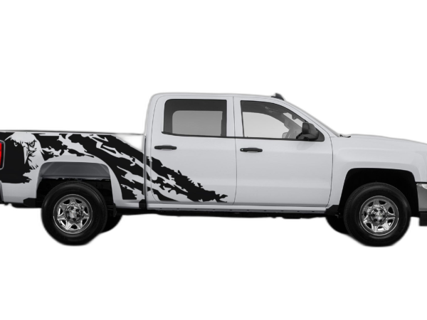 Eagle Shredded Decals Graphics for Chevrolet Silverado 2014-2018