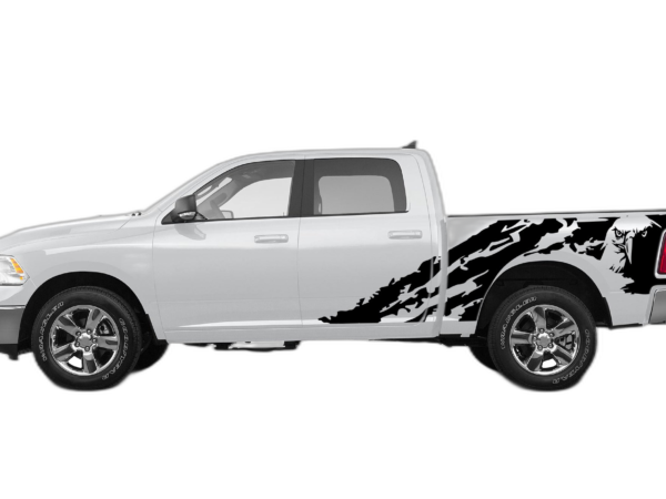 Eagle shredded decals graphics compatible with Dodge Ram 2009-2018