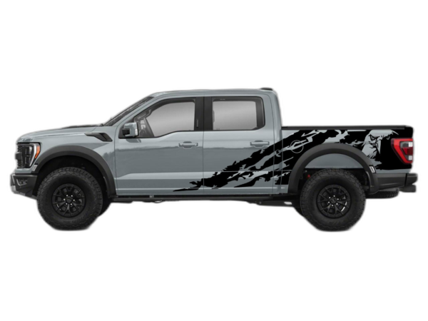 Eagle shredded side decals graphics compatible with Ford F150 Raptor