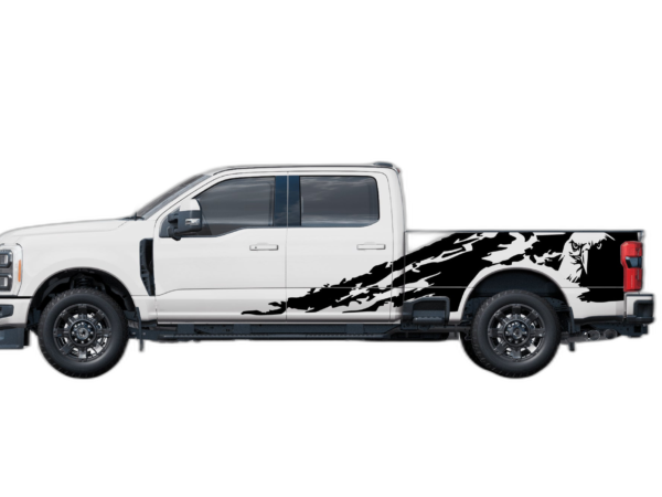 Eagle Shredded Side Decals Graphics for Ford F250