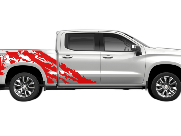 Eagle shredded decals graphics compatible with Chevrolet Silverado