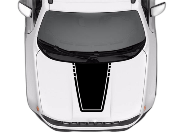 Elevate center hood decals graphics compatible with Jeep Renegade