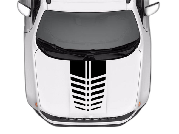 Elevate centerline hood decals graphics compatible with Jeep Renegade