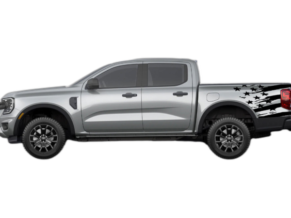 Flag Bed Decals and Side Graphics for Ford Ranger