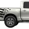 Flag bed side decals graphics compatible with Nissan Titan 2017-2025