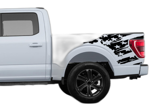 Flag Side Bed Decals Graphics for Ford F150