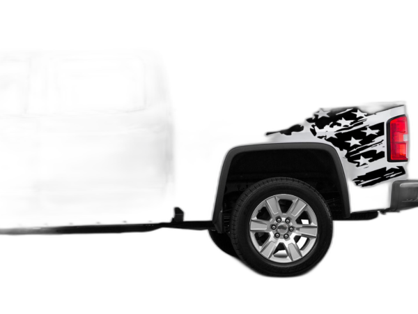 Flag Side Bed Decals Graphics for GMC Sierra 2014-2018