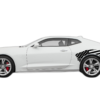 Flag USA back side graphics, stickers decals compatible with Chevrolet Camaro