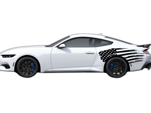Flag USA Graphics Back Decals for Ford Mustang