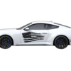Flag USA graphics door decals compatible with Ford Mustang