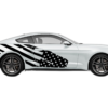 Flag USA Side Graphics, Decals for Ford Mustang 2015-2023