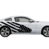 Flag USA side graphics, stickers decals compatible with Ford Mustang 2010-2014