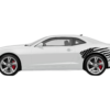Flag USA Back Side Graphics, Decals for Chevrolet Camaro 2010-2015
