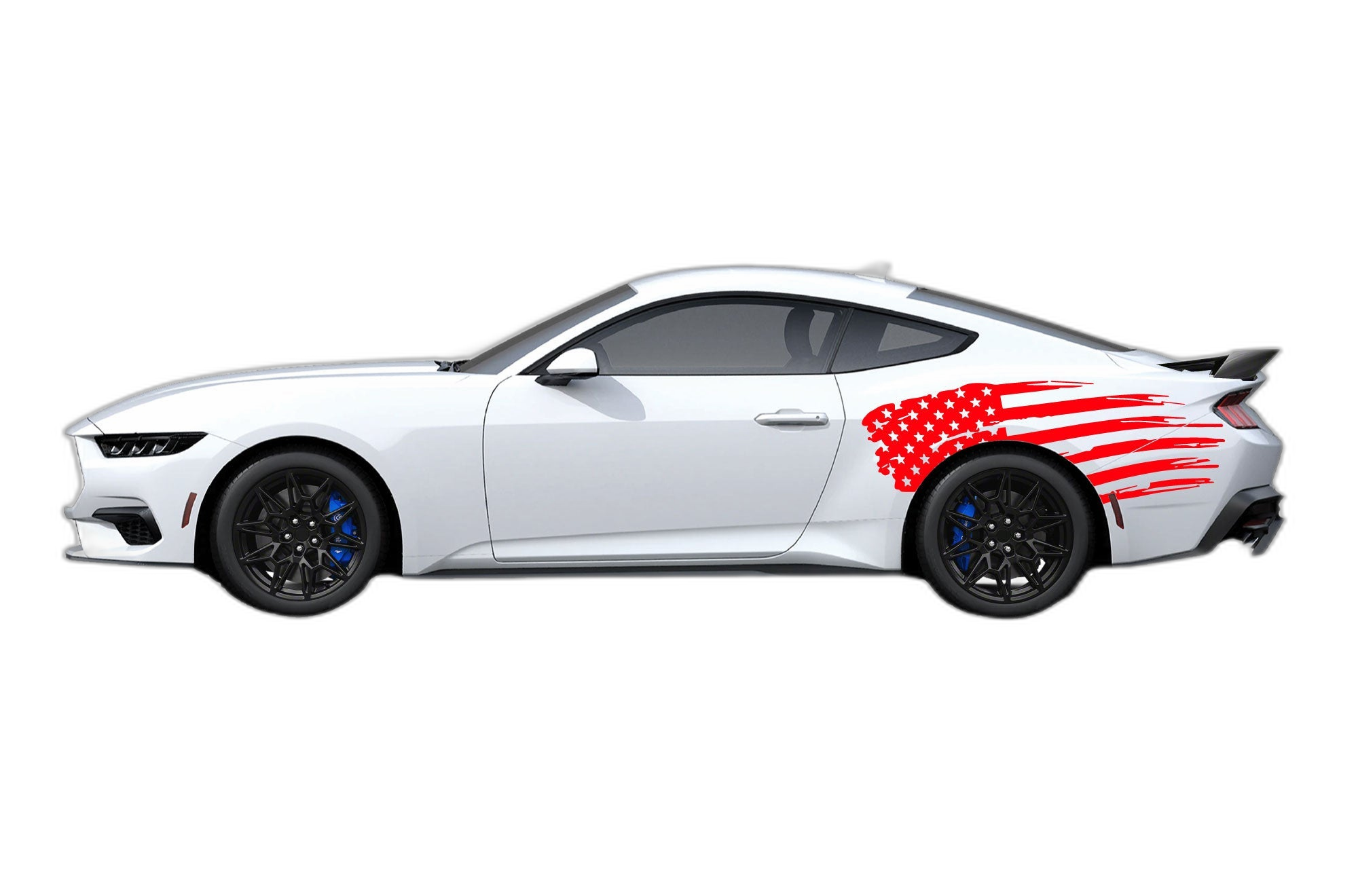 Flag USA graphics back decals compatible with Ford Mustang - Image 2