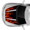 Flames Print Hood Decals Graphics for Ford F150 2015-2020