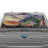 Largemouth Bass Perforated Rear Window Decal Graphics for Ford F150
