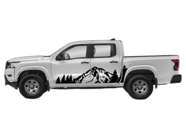 Forest mountain side decals graphics compatible with Nissan Frontier
