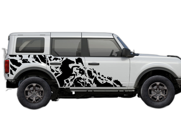 Galloping Horse Decals Graphics for Ford Bronco