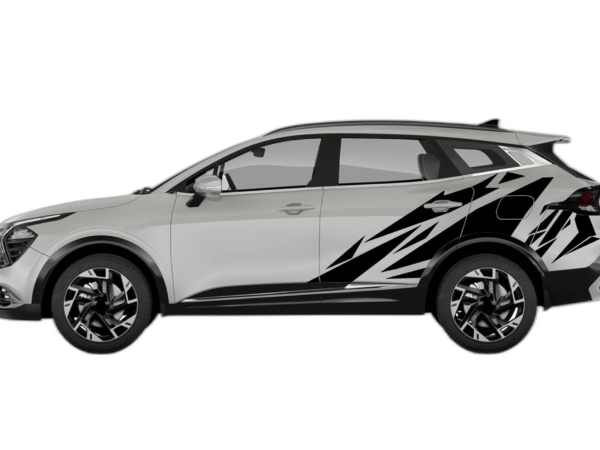 Geometric pattern side decals graphics compatible with Kia Sportage