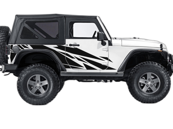 Geometric pattern decals graphics compatible with Jeep Wrangler JK 2 doors