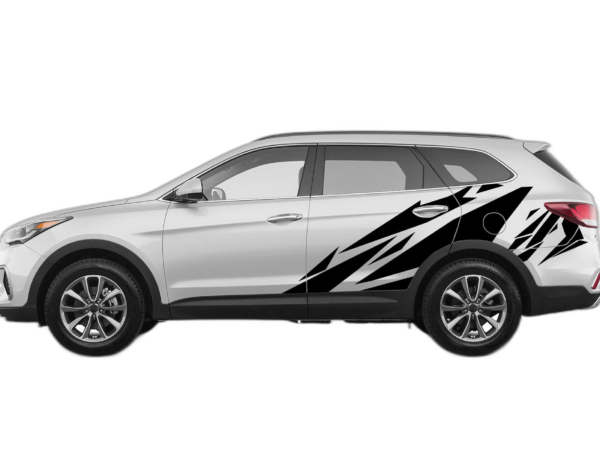 Geometric pattern graphics decals compatible with Hyundai Santa Fe 2019-2023