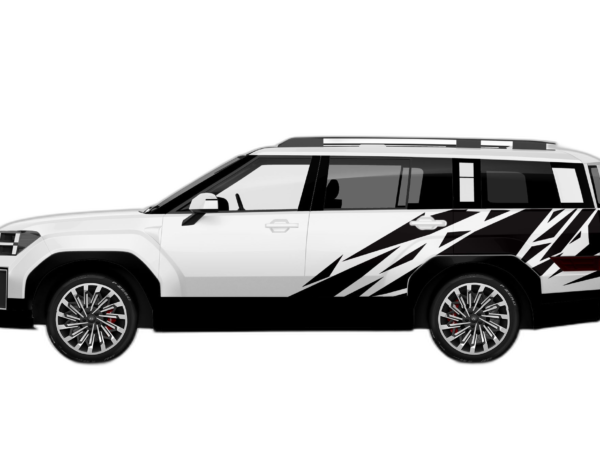 Geometric pattern graphics decals compatible with Hyundai Santa Fe