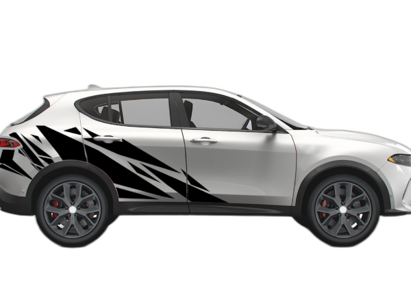 Geometric pattern side decals graphics compatible with Dodge Hornet