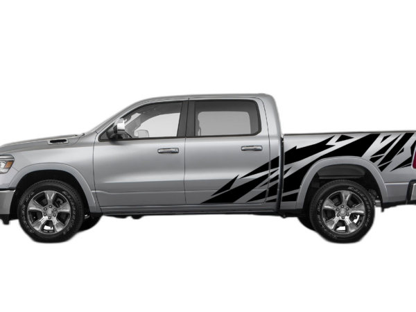 Geometric Pattern Side Decals Graphics for Dodge Ram