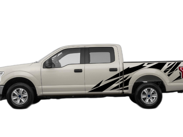 Geometric pattern side decals graphics compatible with Ford F150 2015-2020