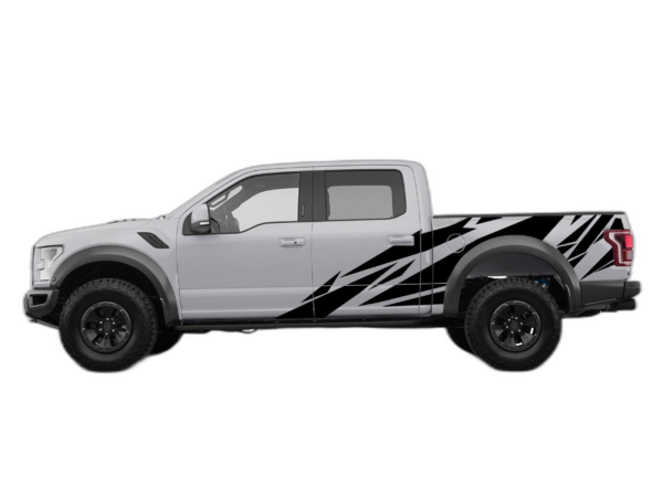 Geometric Pattern Side Decals Graphics for Ford F150 Raptor 2017-2020