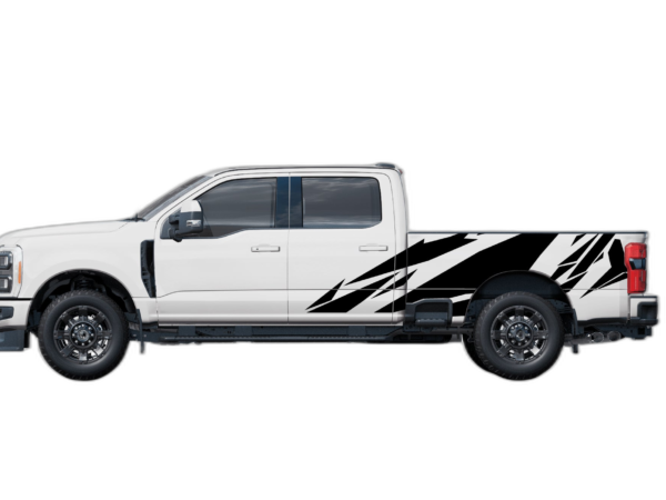 Geometric pattern side decals graphics compatible with Ford F250