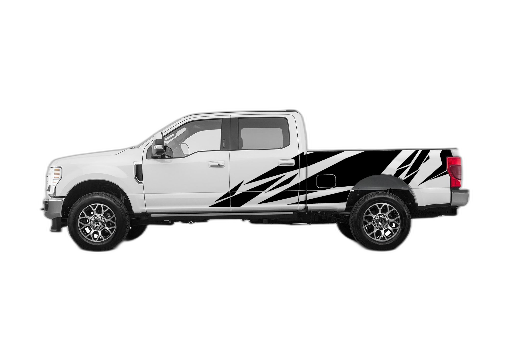 Geometric pattern side decals graphics compatible with Ford F250 2017-2022