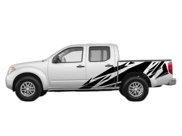 Geometric pattern side decals graphics compatible with Nissan Frontier 2005-2021