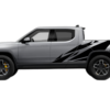Geometric pattern side decals graphics compatible with Rivian R1T