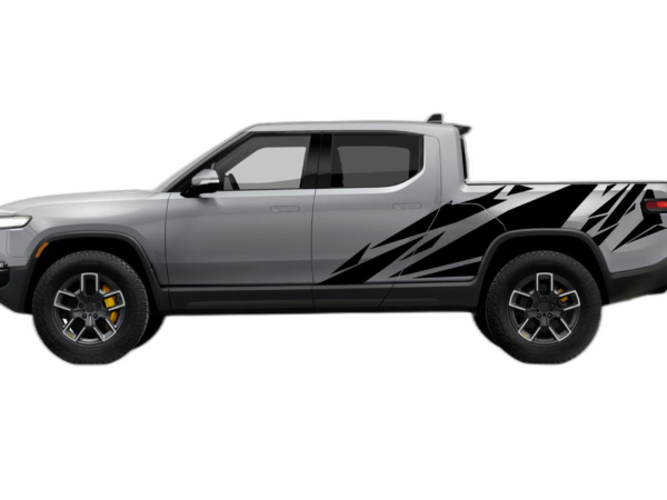 Geometric pattern side decals graphics compatible with Rivian R1T