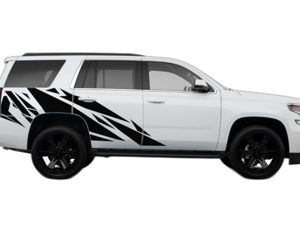 Geometric pattern side graphics decals compatible with Chevrolet Tahoe 2015-2020