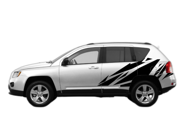 Geometric Pattern Side Graphics for Jeep Compass 2011-2017