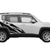 Geometric pattern side graphics decals compatible with Jeep Renegade
