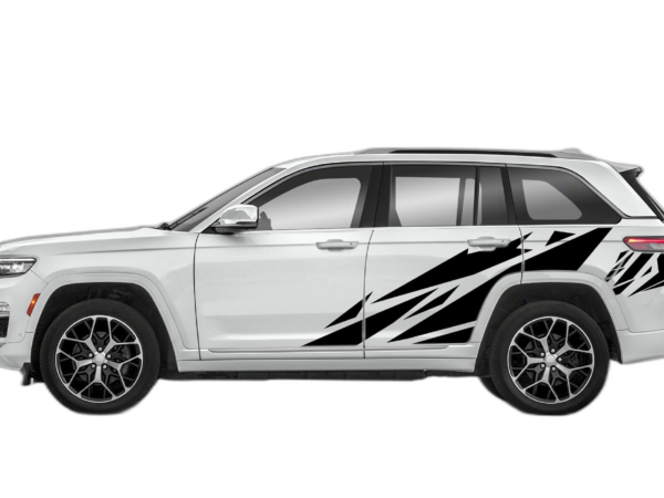 Geometric pattern side graphics decals graphics compatible with Jeep Grand Cherokee