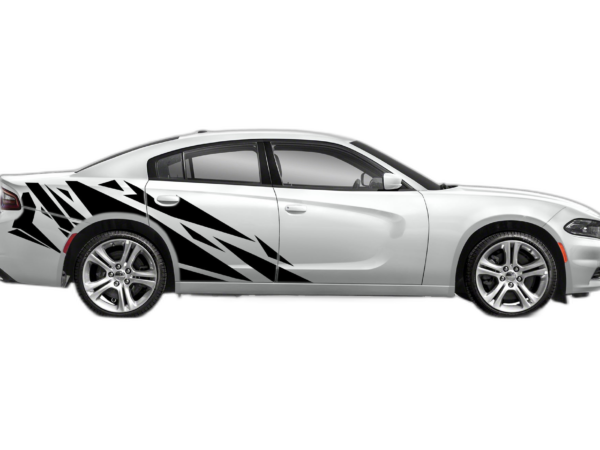 Geometric patterns side graphics, decals compatible with Dodge Charger 2011-2025