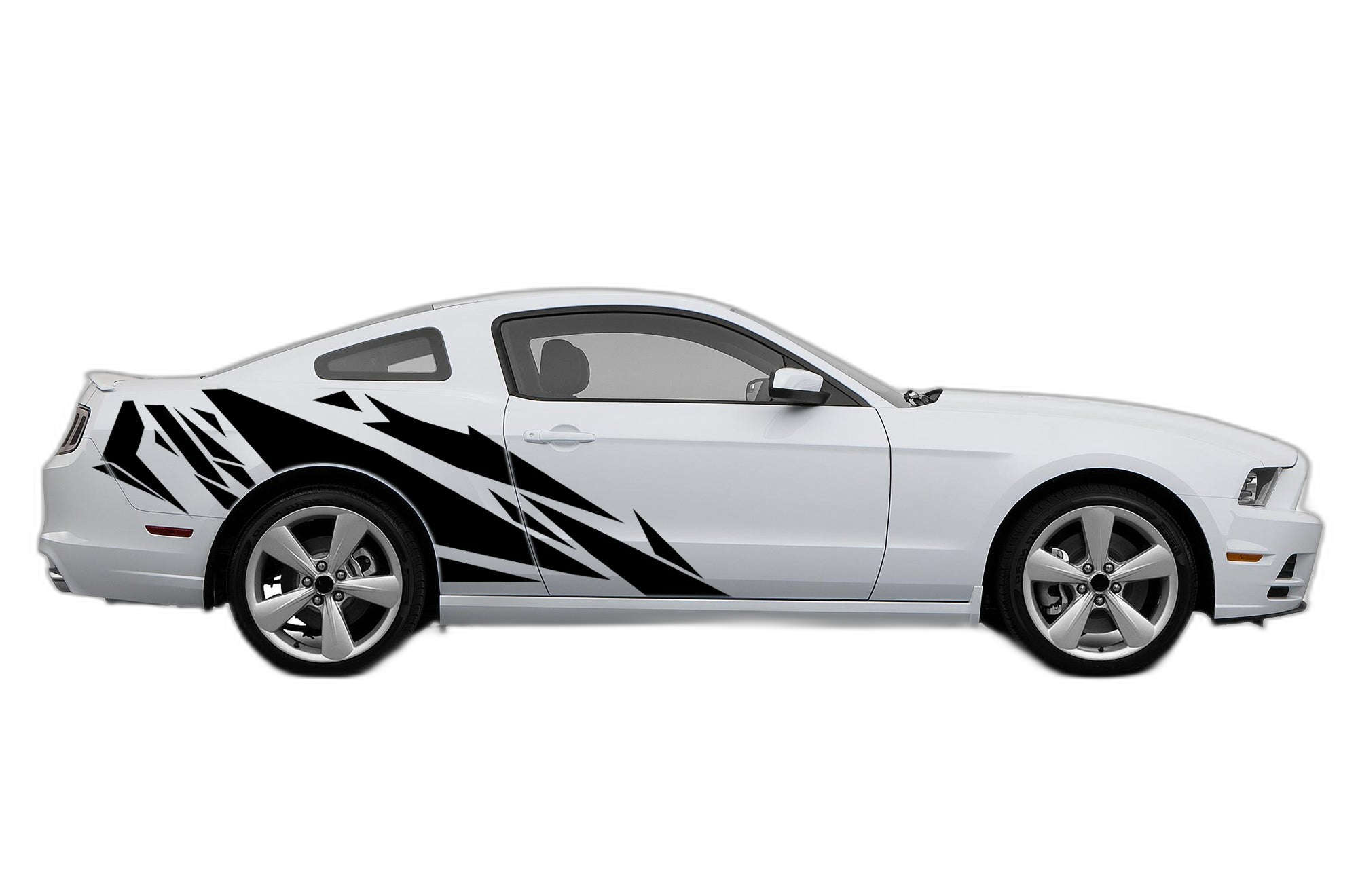 Geometric Patterns Side Graphics, Decals for Ford Mustang 2010-2014