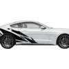 Geometric patterns side graphics, stickers decals compatible with Ford Mustang 2015-2023