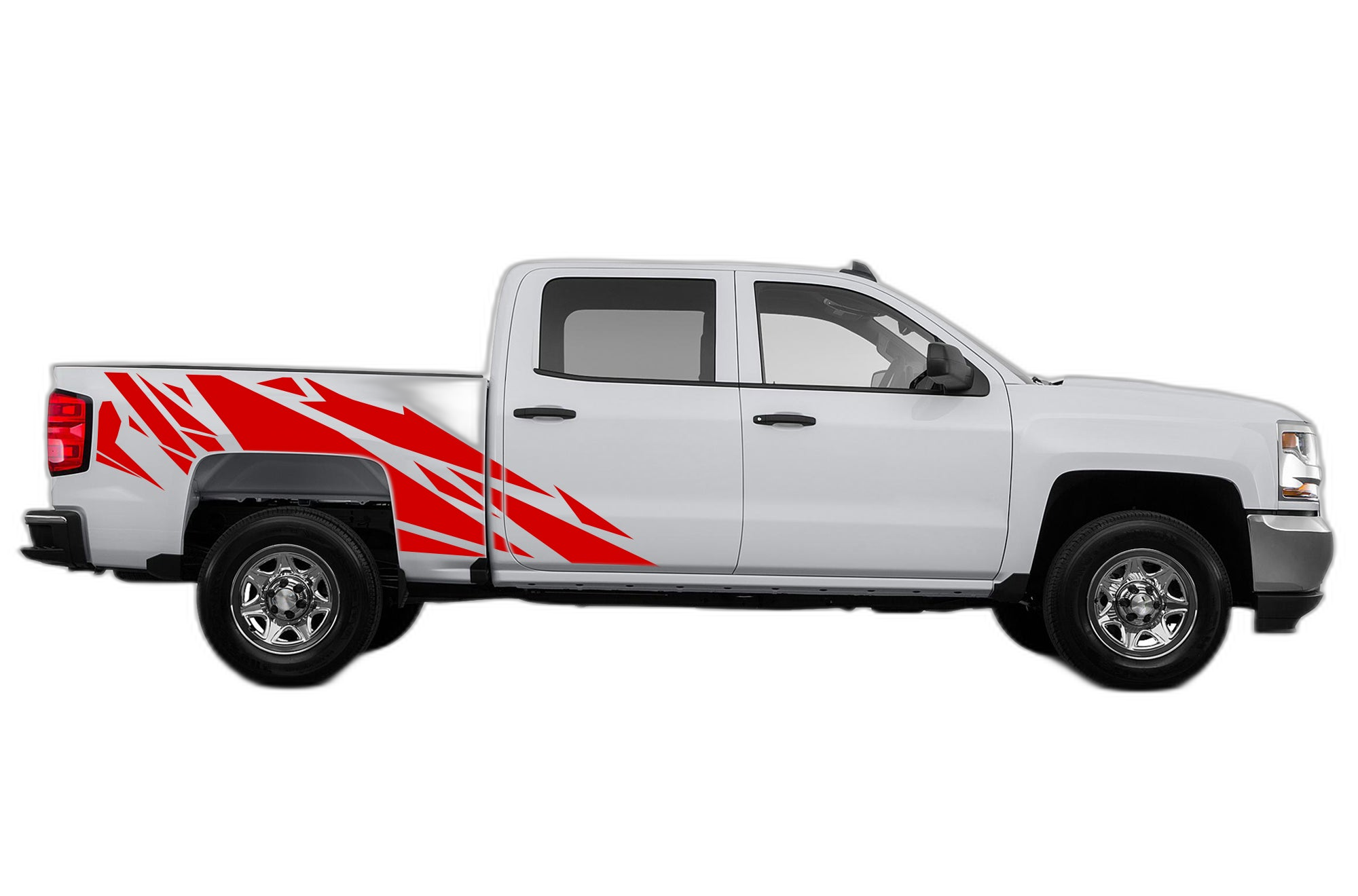 Geometric Pattern Side Decals Graphics for Chevrolet Silverado 2014-2018 - Image 2