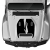 Geometric style hood graphics decals compatible with Jeep Gladiator JT Mojave