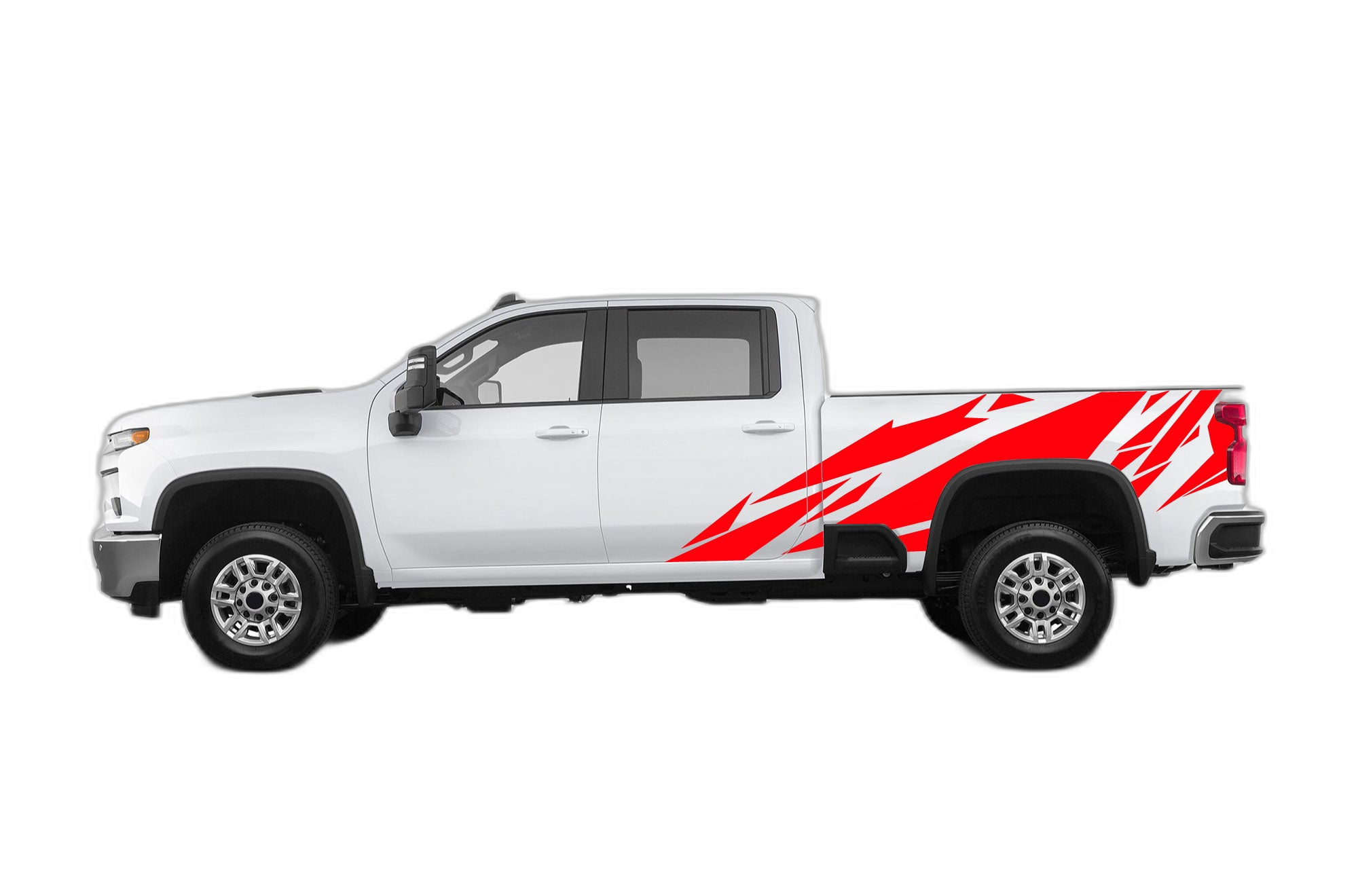 Geometric Pattern Side Decals Graphics for Chevrolet Silverado 2500HD - Image 2