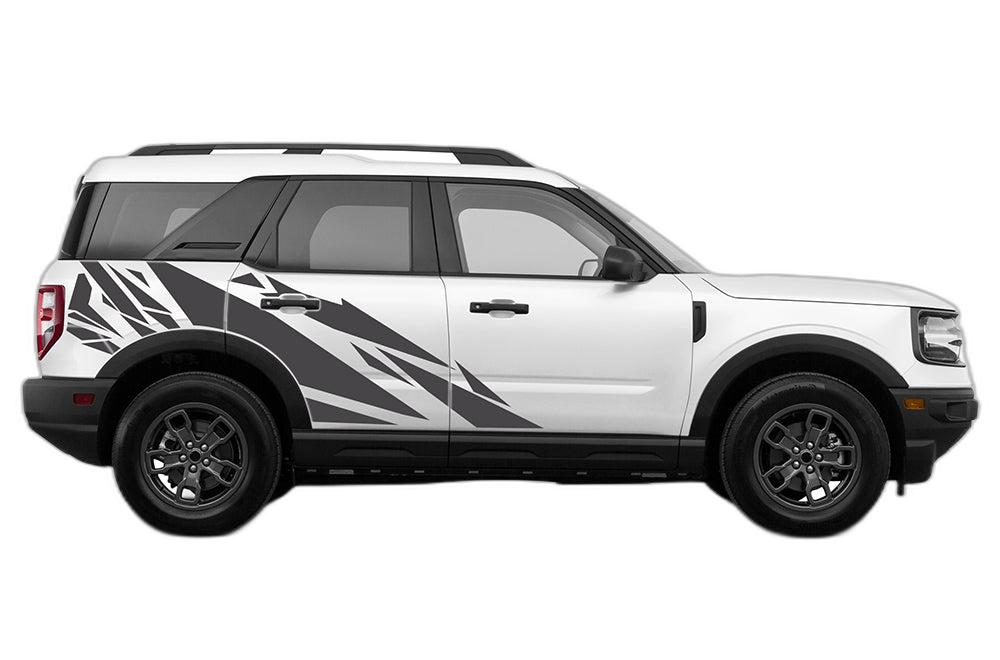 Geometric pattern side decals graphics compatible with Ford Bronco Sport - Image 2
