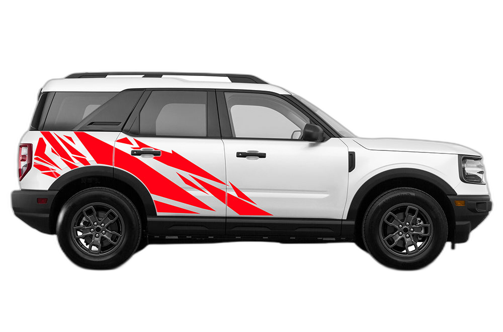 Geometric pattern side decals graphics compatible with Ford Bronco Sport - Image 3