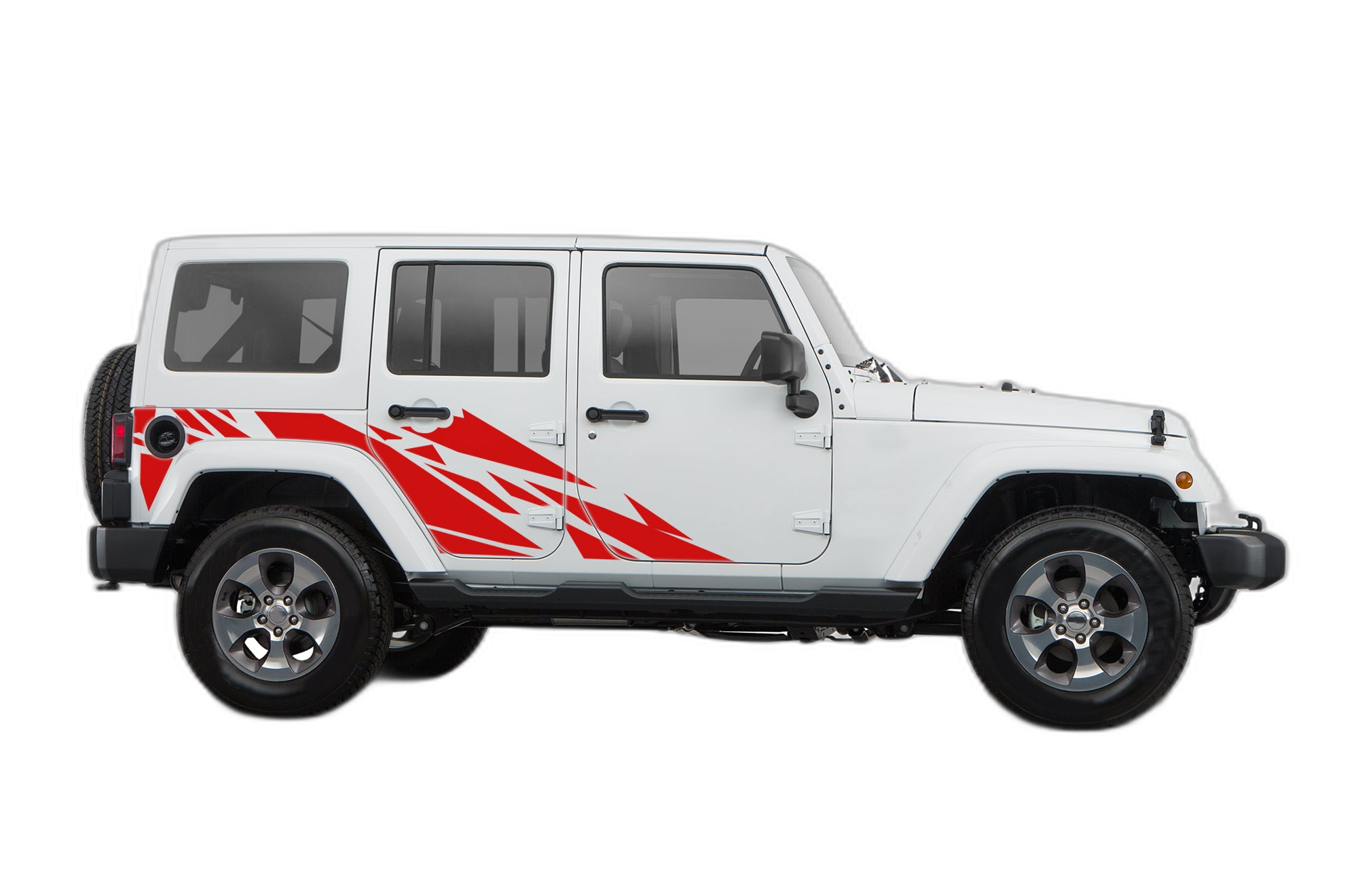 Geometric pattern side decals graphics compatible with Jeep Wrangler JK - Image 2